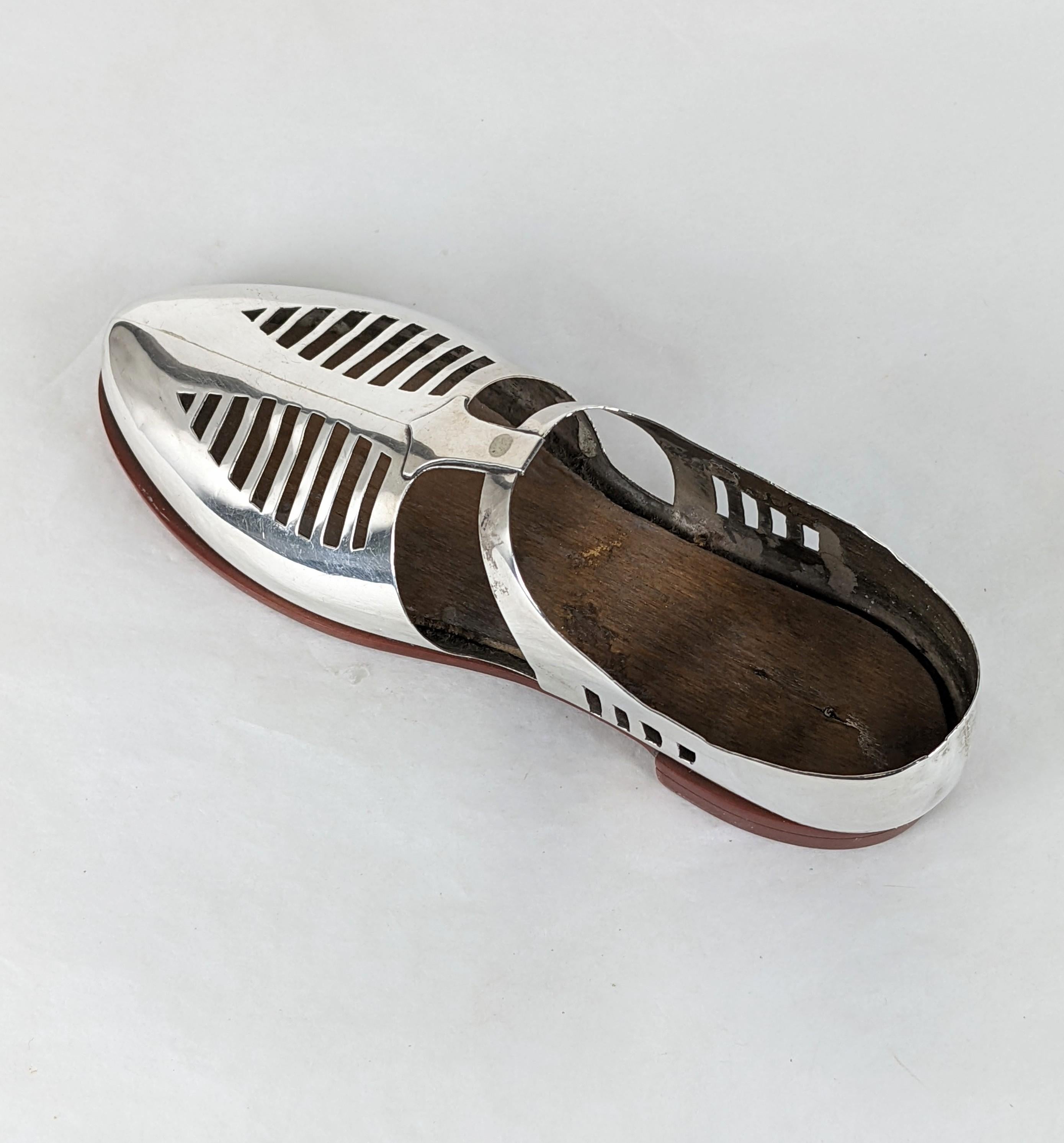 Art-déco-Schuh aus Sterling, Charmant im Angebot 1