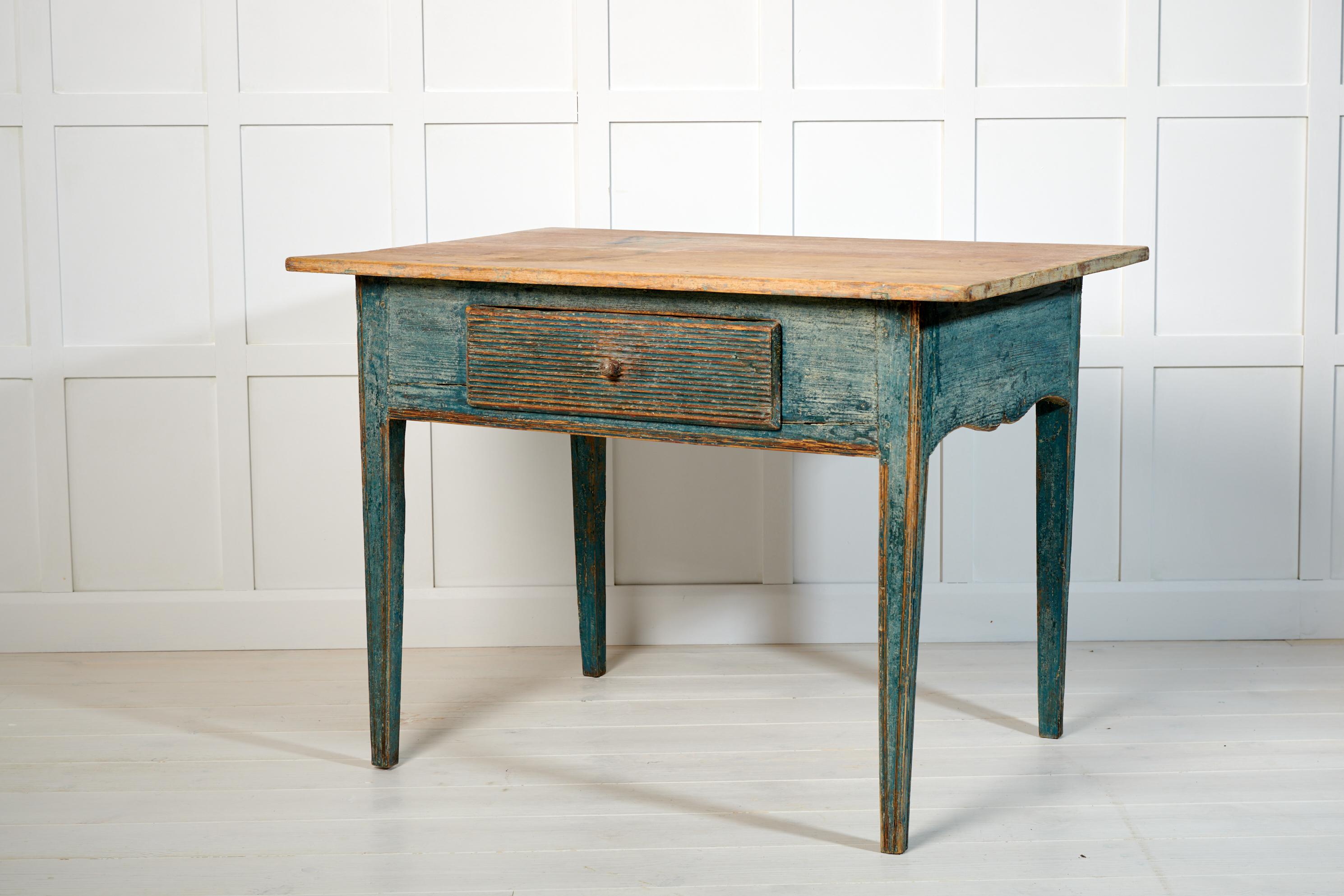 Hand-Crafted Charming Swedish Antique Gustavian Style Country Table