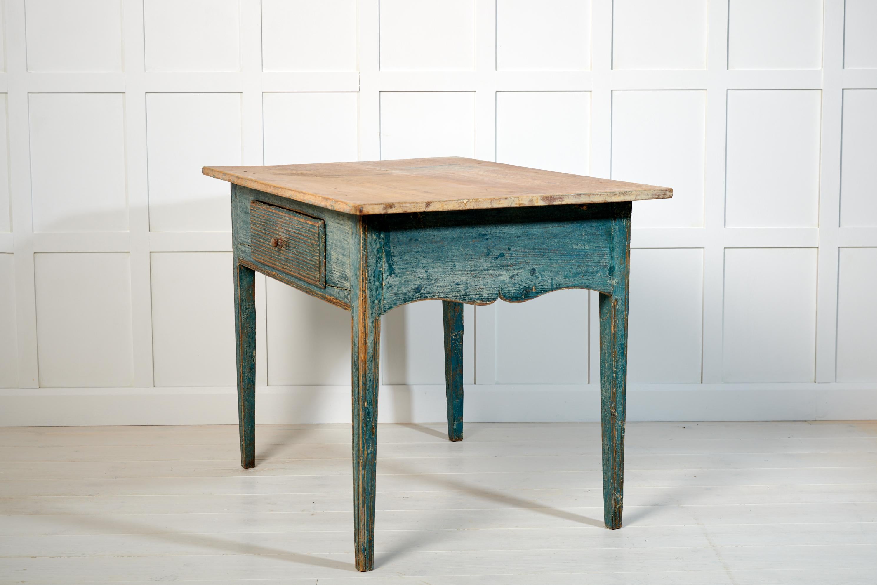 19th Century Charming Swedish Antique Gustavian Style Country Table
