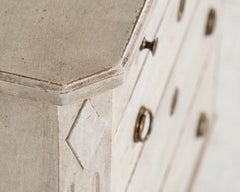 Charming Swedish chest with carvings, circa 1900.