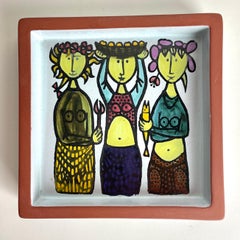 Charmante schwedische Schale aus Fayence von Stig Lindberg, Gustavsberg, von 1958-1962