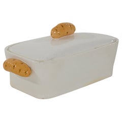 Antique Charming Swedish potato bowl in porcelain, 19th C.