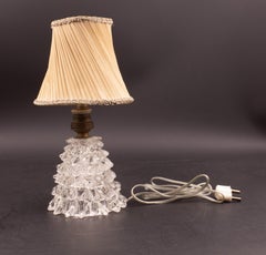 Charming Table Lamp in Rostrato Murano Glass Vase for Barovier & Toso, 1940s