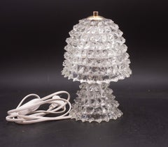 Charming Table Lamp in Rostrato Murano Glass Vase for Barovier & Toso, 1950s