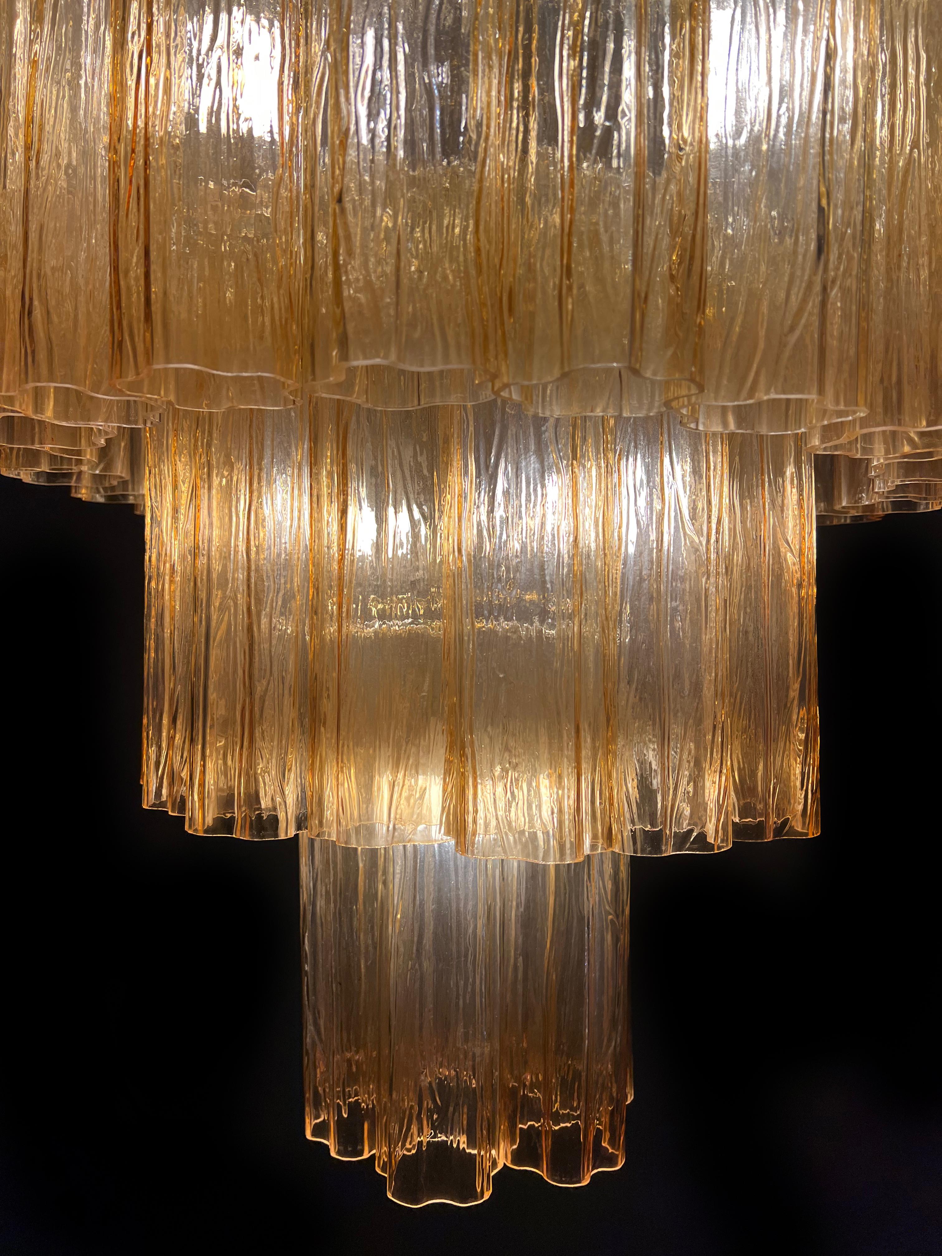 Charming talian Amber Chandelier by Valentina Planta, Murano For Sale 2
