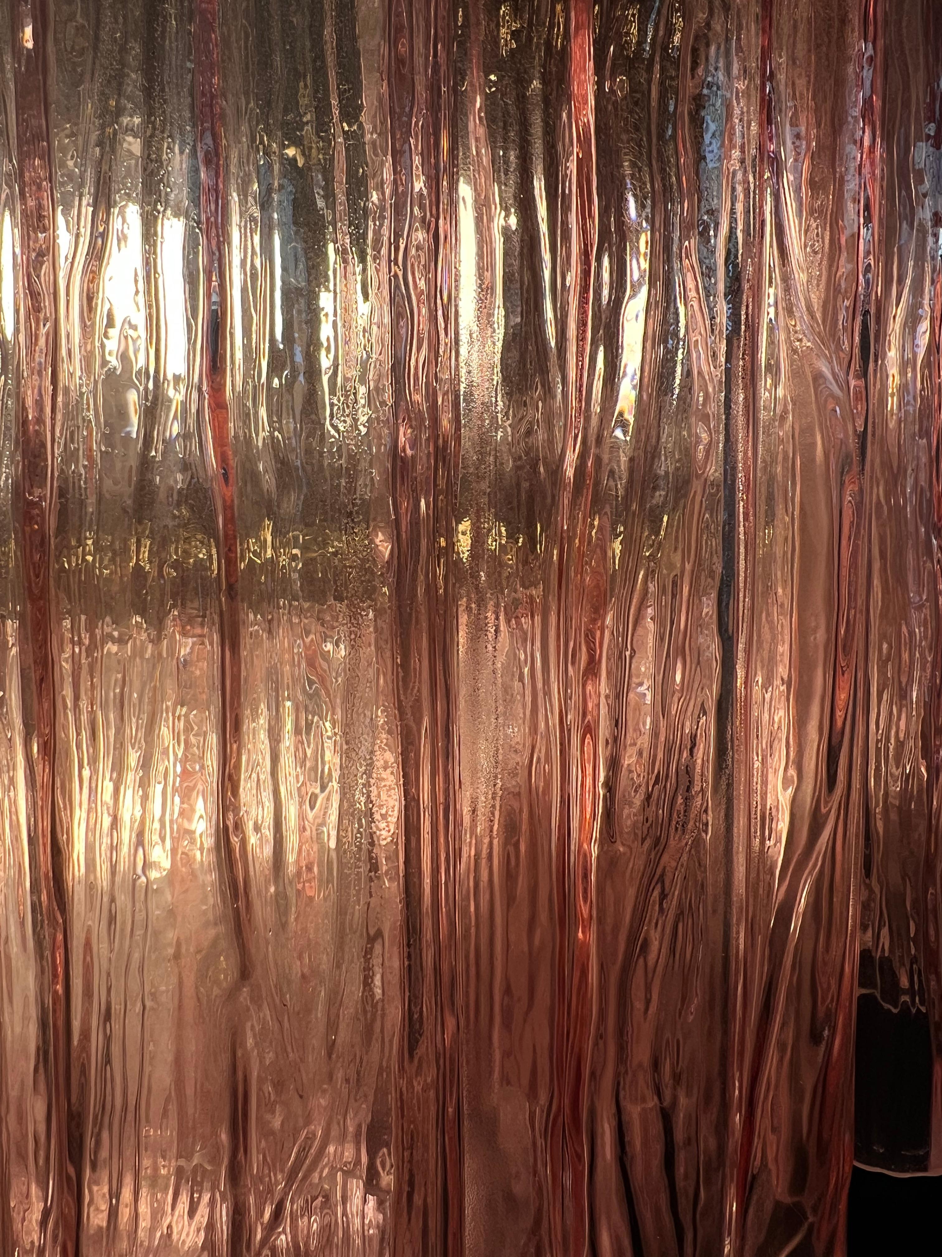 Charming Talian Pink Chandelier by Valentina Planta, Murano For Sale 12