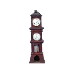 Charming Tower Mantel Clock and Barometer