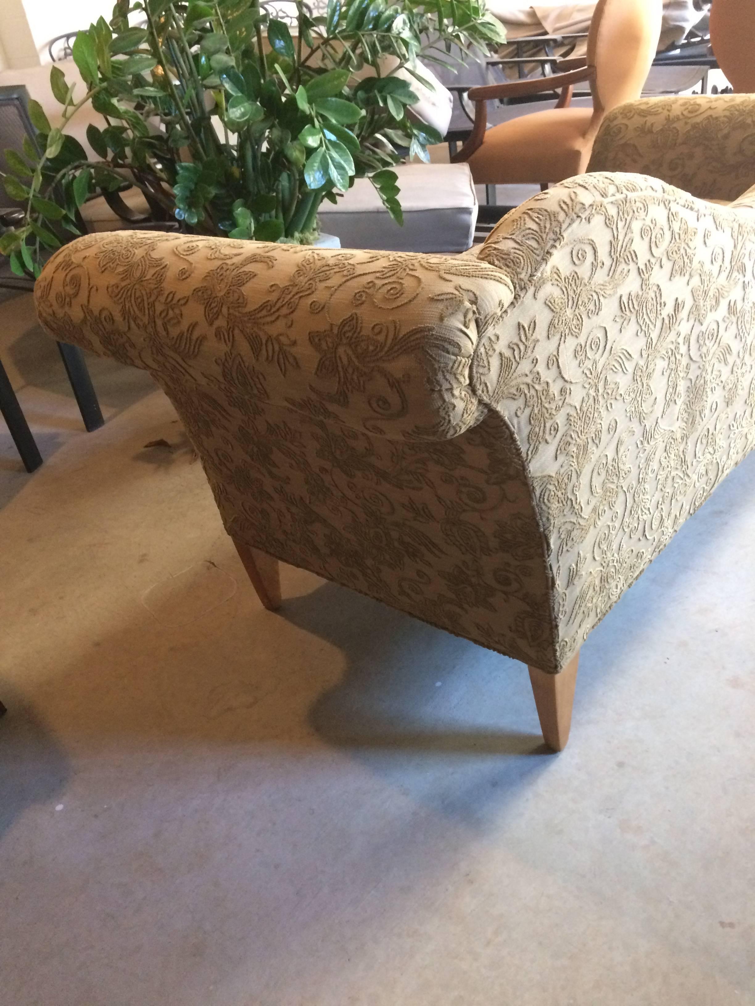 Charming Upholstered Recamier Style Sofa 1