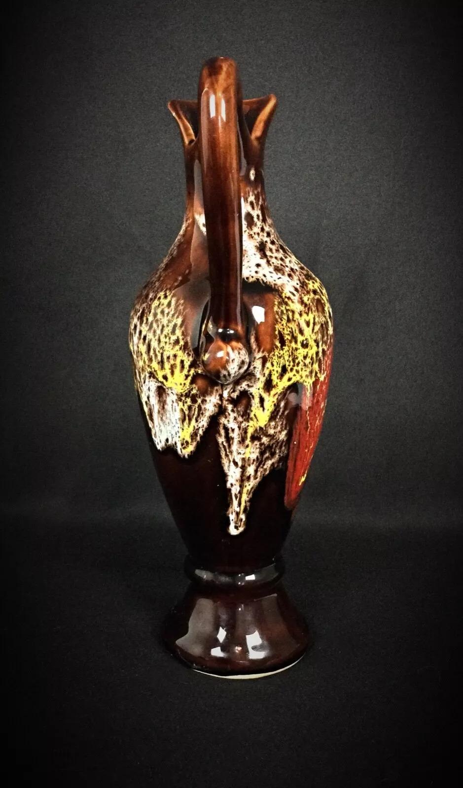 20th Century Charming Vallauris Ceramic Ewer or Soliflore – Signed, Vintage Home Deco - 2Y287 For Sale