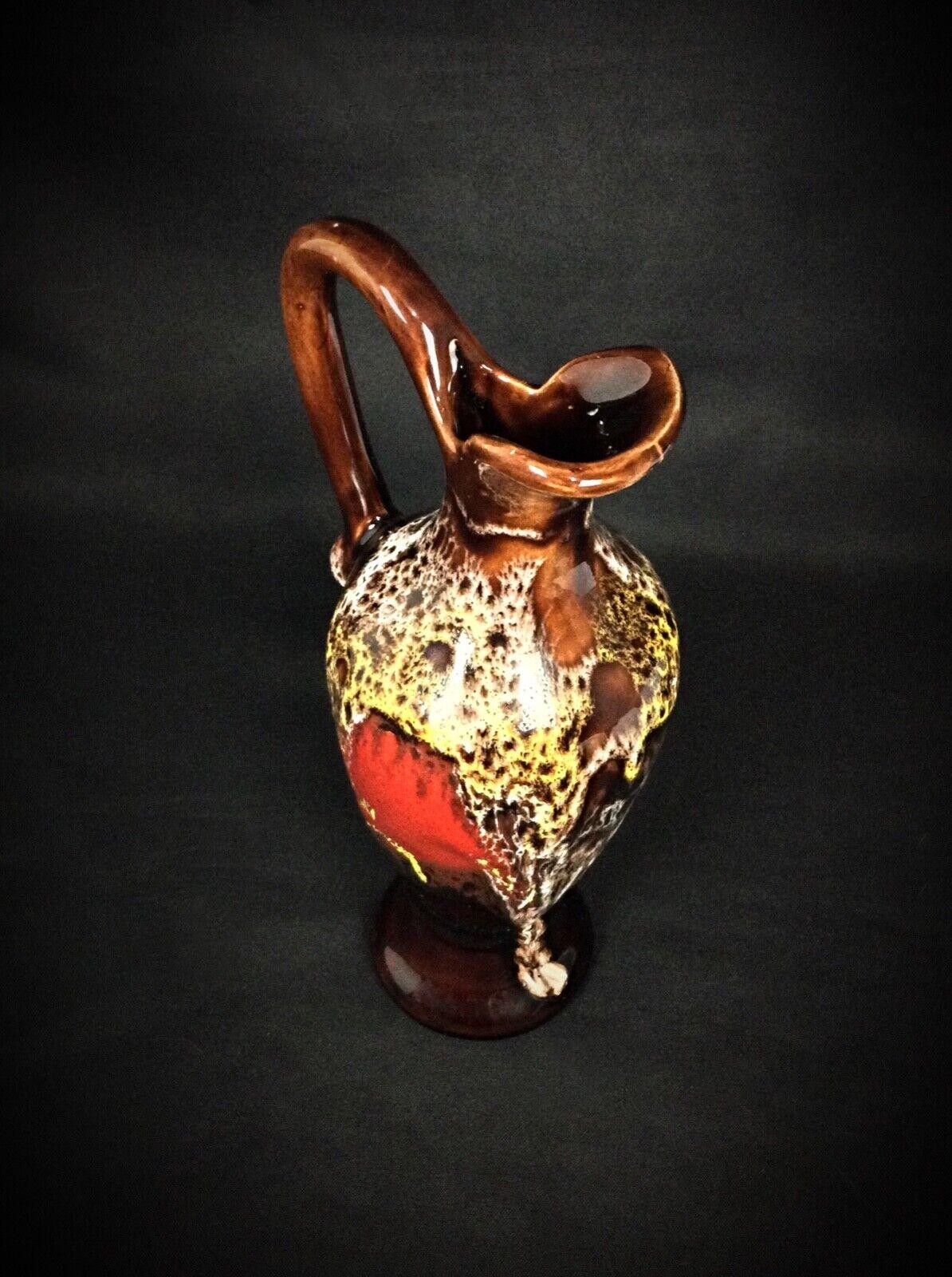 Charming Vallauris Ceramic Ewer or Soliflore – Signed, Vintage Home Deco - 2Y287 For Sale 3