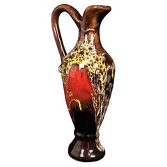 Charming Vallauris Ceramic Ewer or Soliflore – Signed, Vintage Home Deco - 2Y287