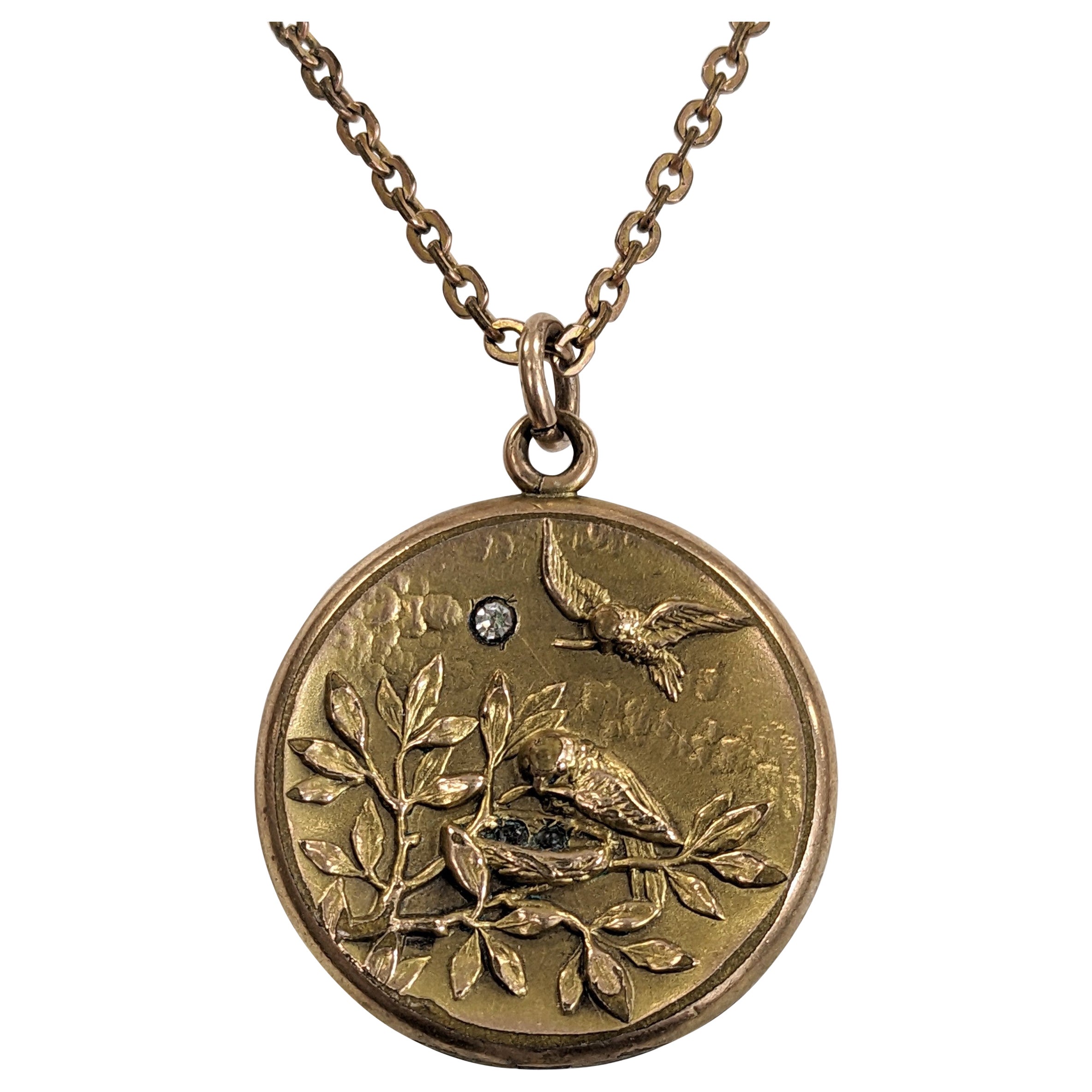 Charming Victorian Bird Motif Locket