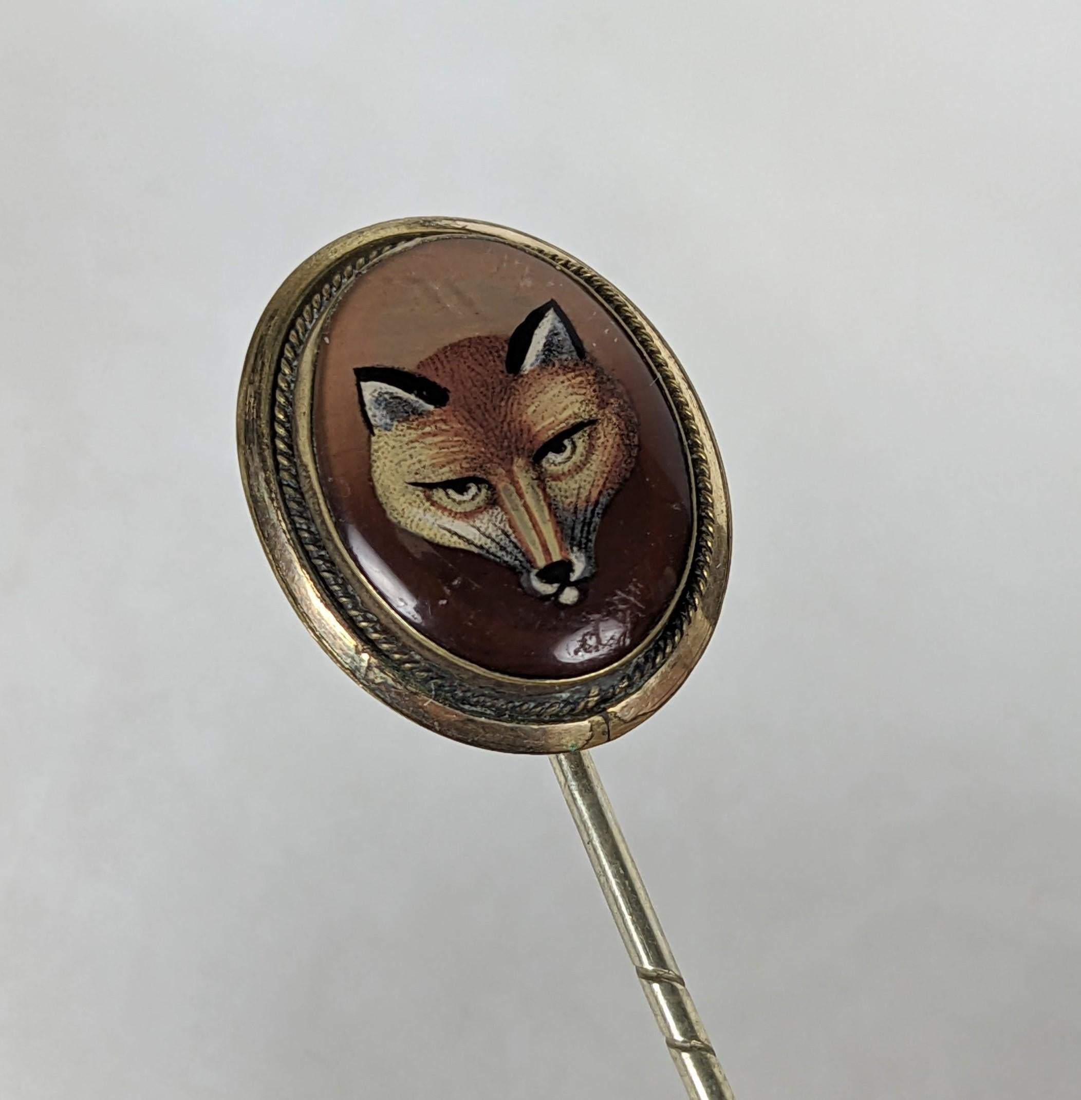 Charmante viktorianische Fuchs-Stickerei im Angebot 1