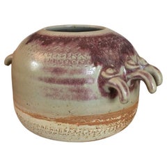 Charming Vintage Ceramic "Clawed" Vase by Isabelle Delin, Puisaye - 3Y01