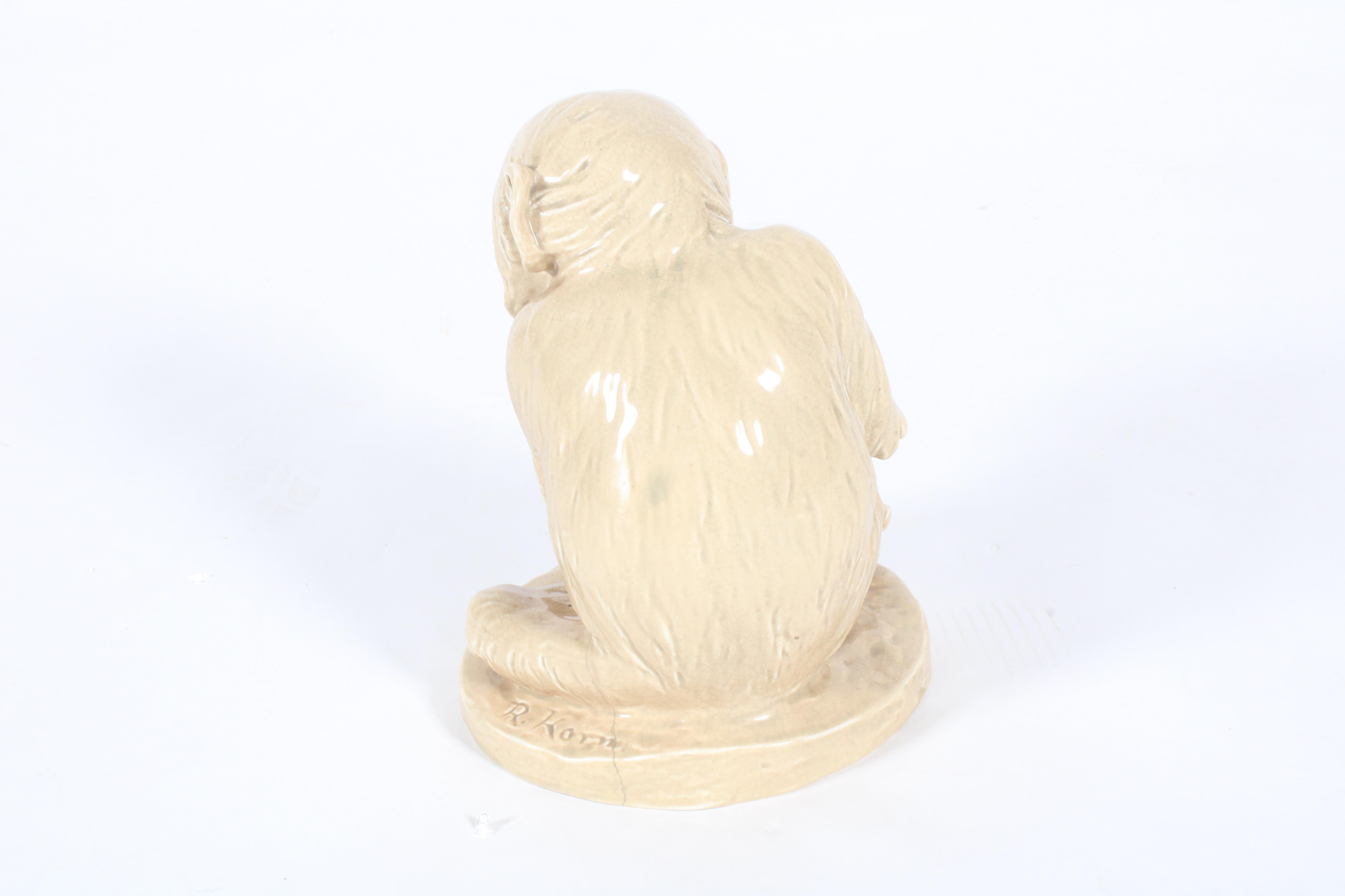 Charming Vintage Ceramic In The Form Of A Chimpanzee  *Free Worldwide Shipping 13