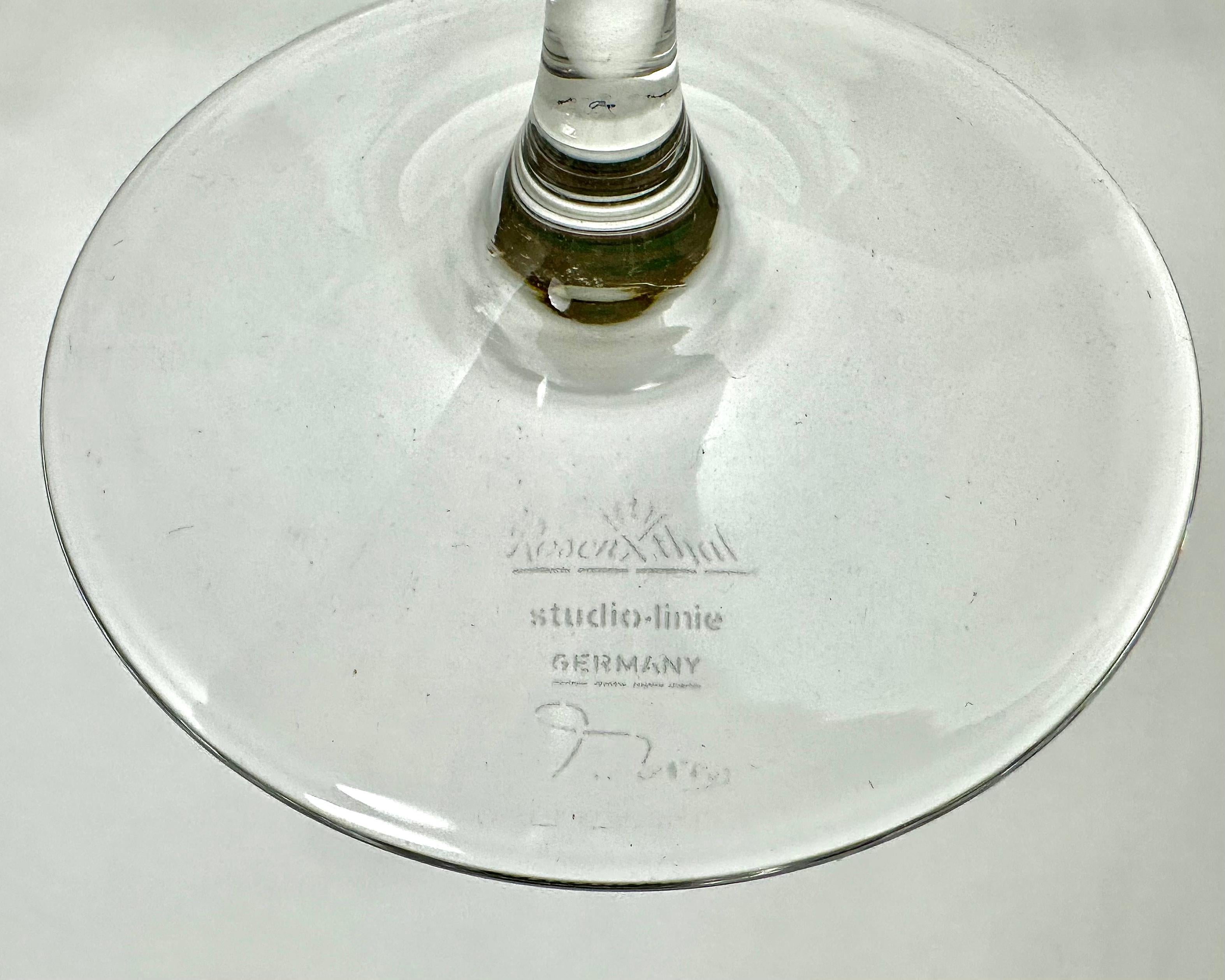 Charmante Vintage-Champagnerkelche auf langem Bein, 6er-Set, Rosenthal, Deutschland (Kristall) im Angebot