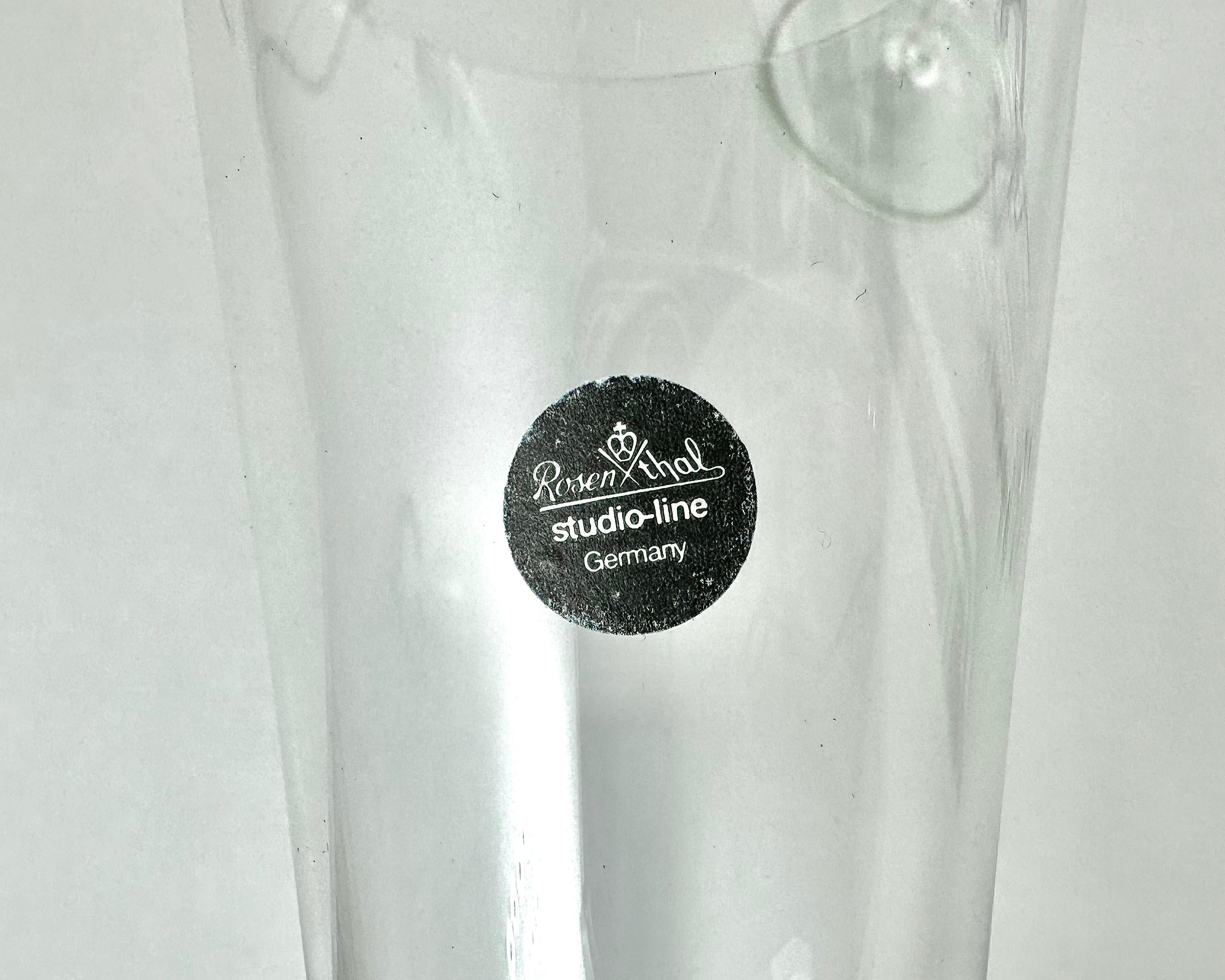 Charmants gobelets à champagne vintage sur pied long, ensemble de 6, Rosenthal, Allemagne en vente 2
