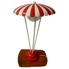 Whiting lampada da giardino vintage degli anni '50 - rossa e bianca