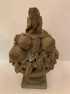 Charming Vintage Handcarved Wood Compote