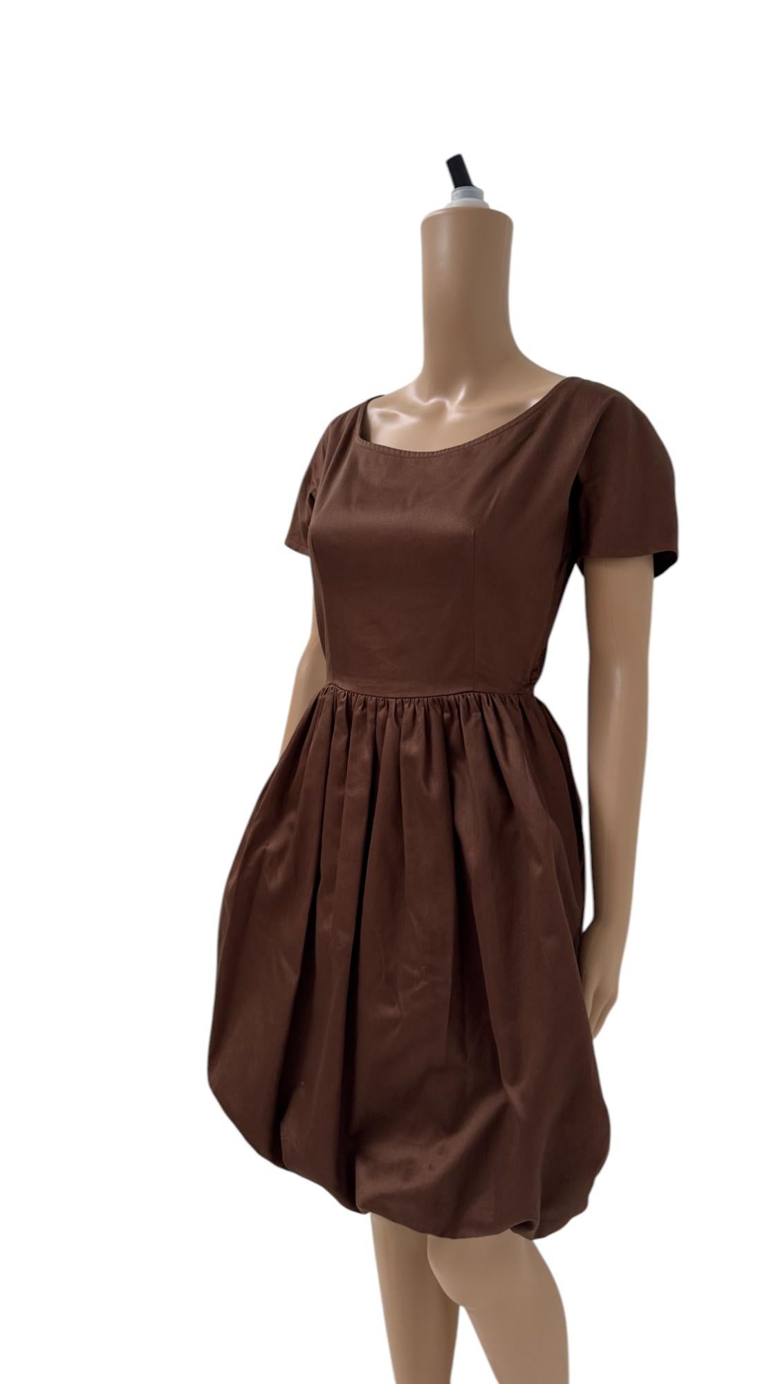 Charming Vintage Italian Balloon Dress with Bow-Back Closure im Angebot 3