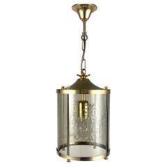 Encantador Farol Vintage de Cristal y Metal