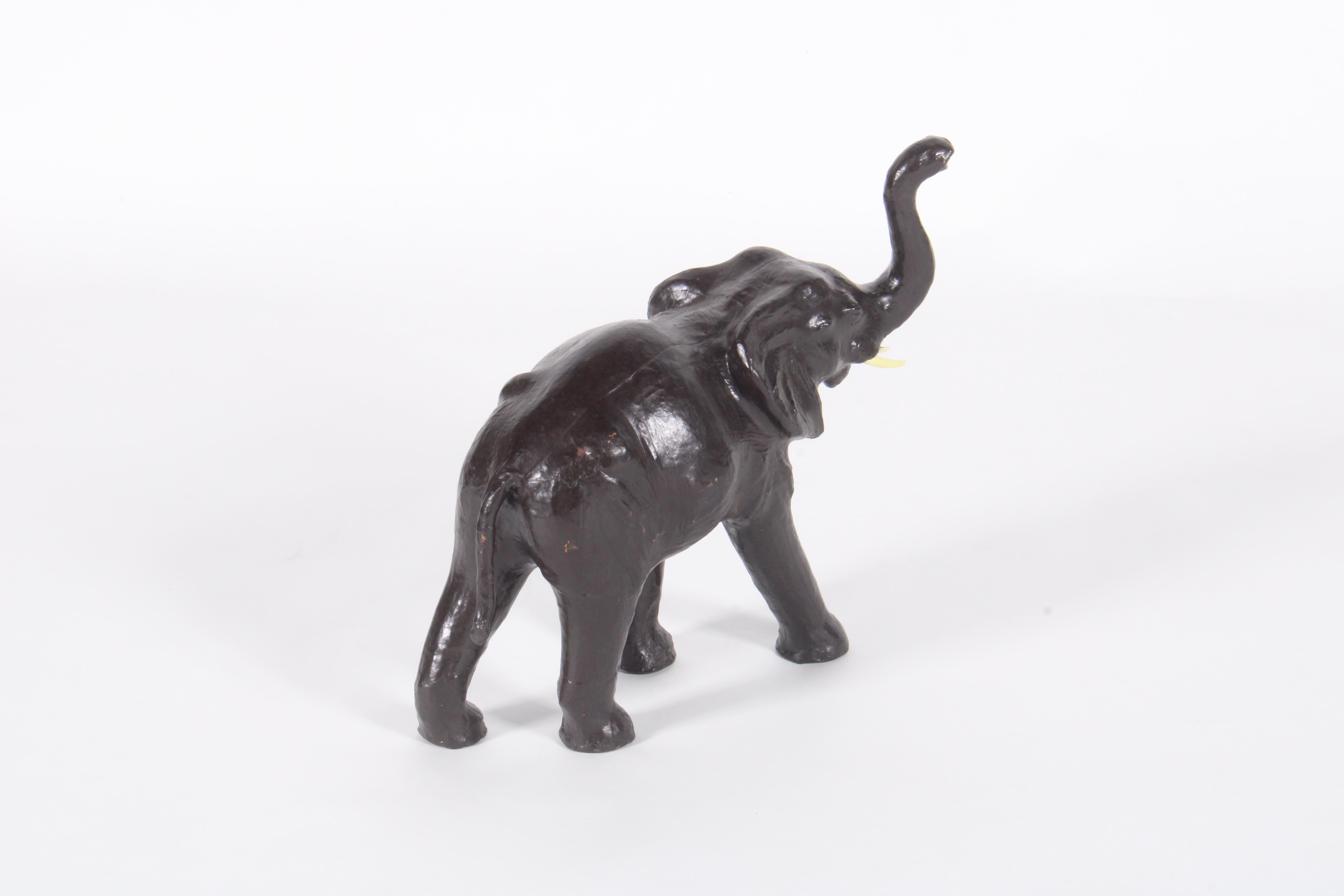 Charme Elephant Sculrpture in pelle vintage * Consegna gratuita in tutto il mondo in vendita 4