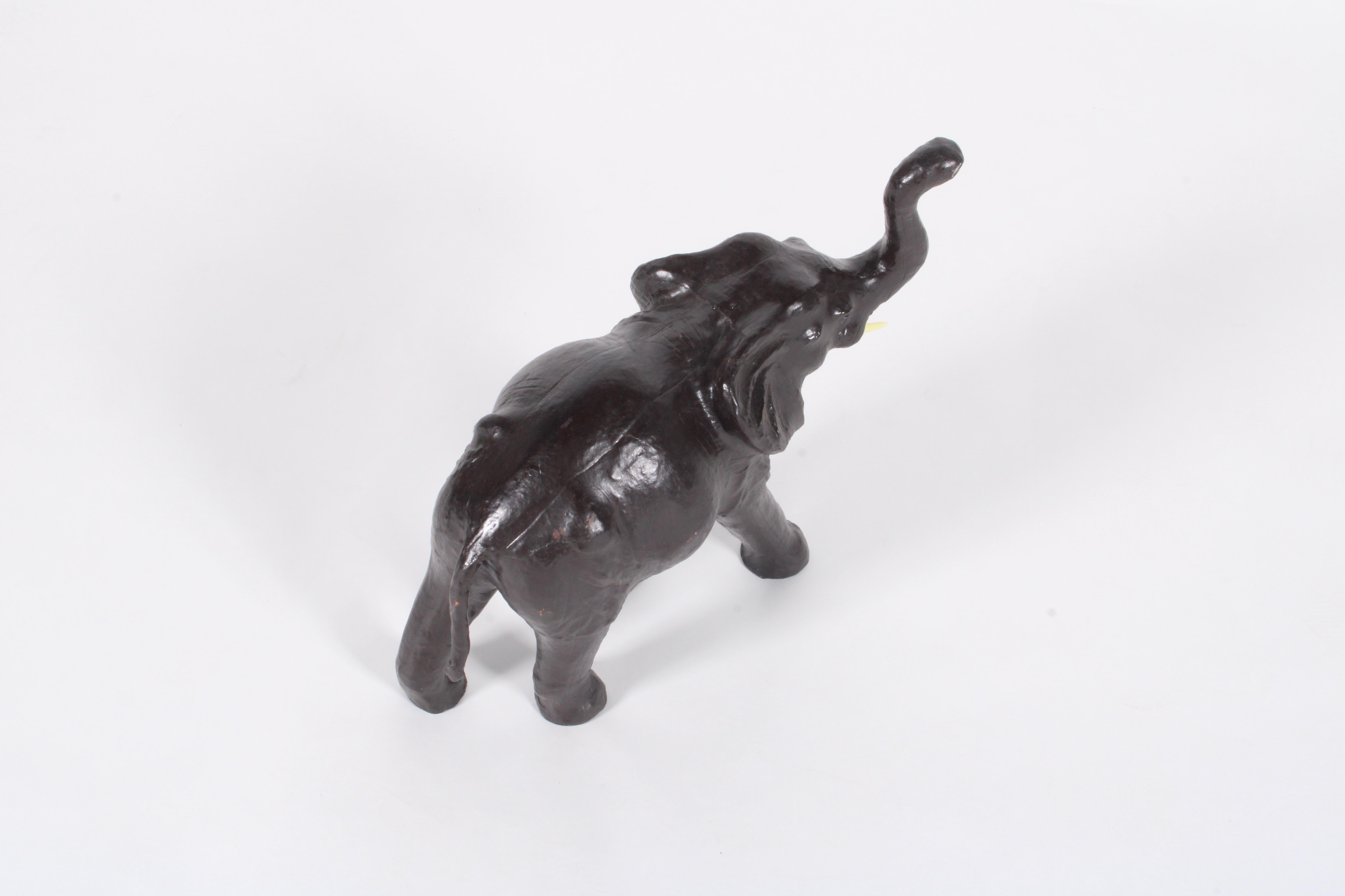 Charme Elephant Sculrpture in pelle vintage * Consegna gratuita in tutto il mondo in vendita 5