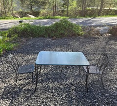 Charming Vintage Wrought Iron Patio Seating