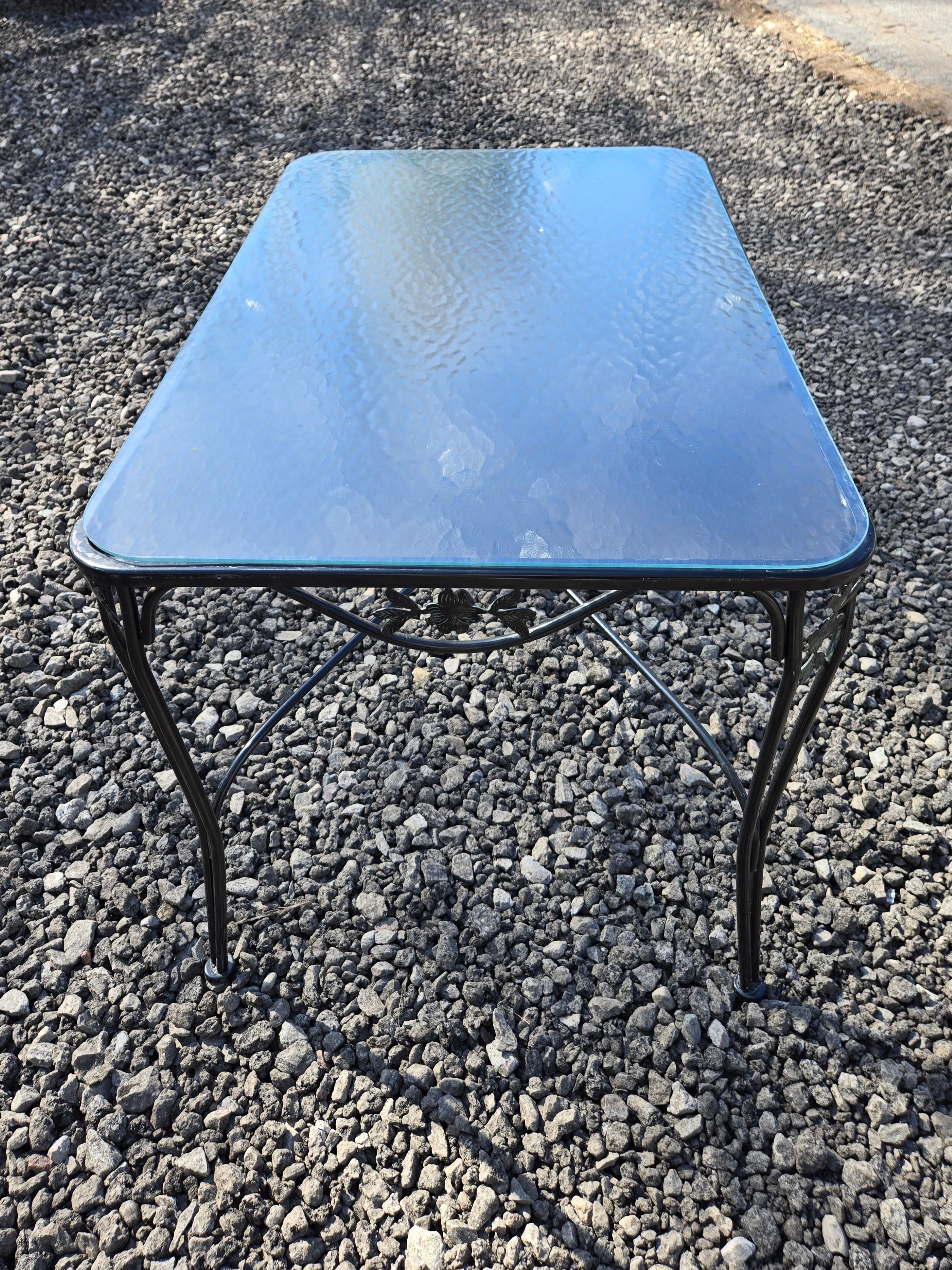 Charming Vintage Wrought Iron Patio Seating For Sale 1