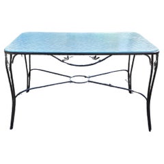 Charming Vintage Wrought Iron Patio Seating