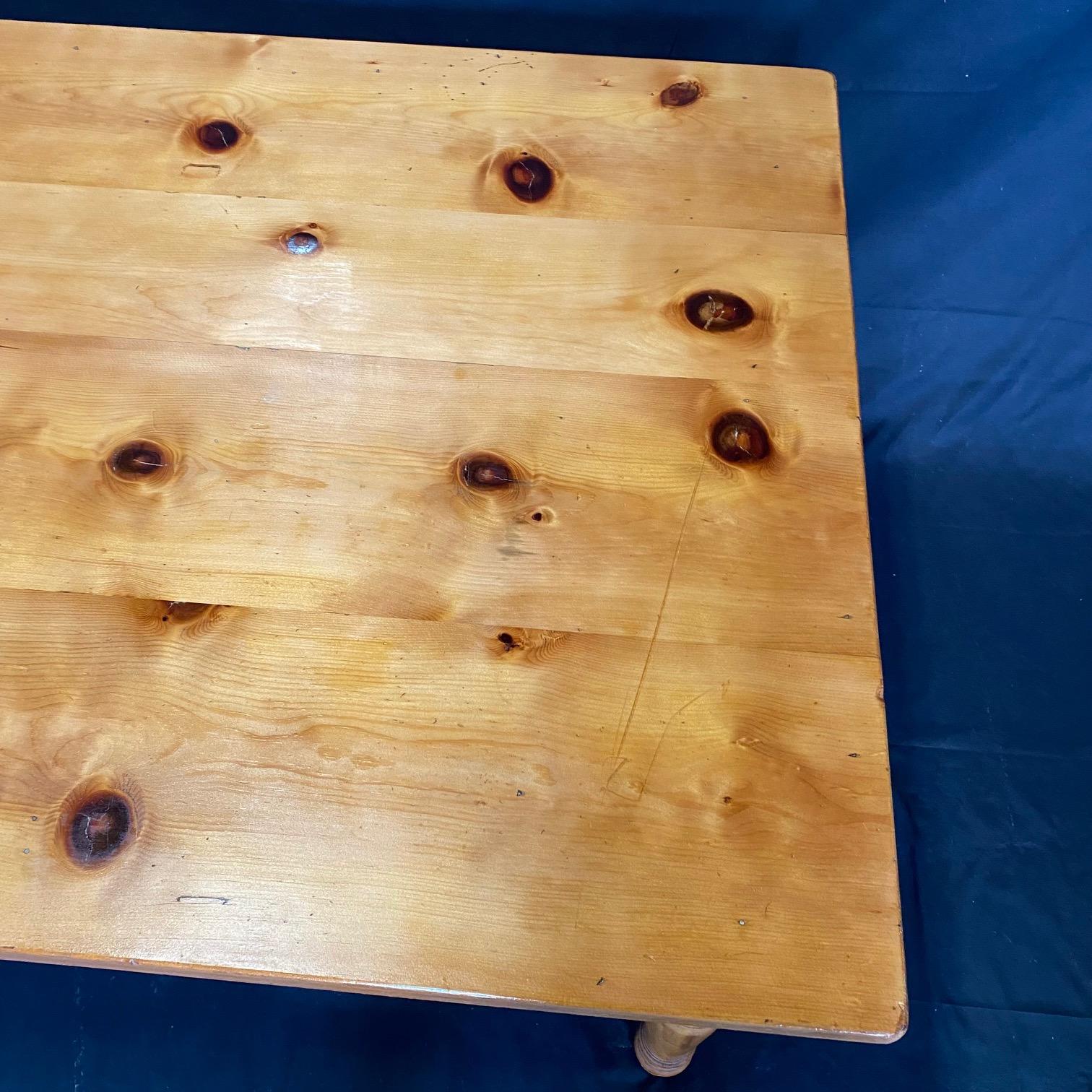 antique pine dining table