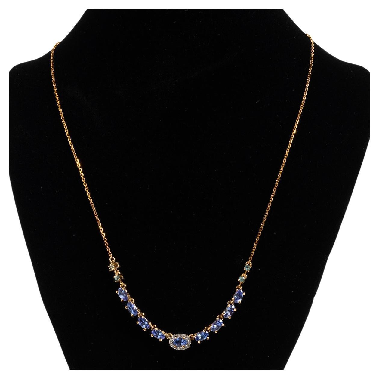 1.55 Ct Amethyst Yellow Sapphire Diamond 18 K White Gold Larissa Coin