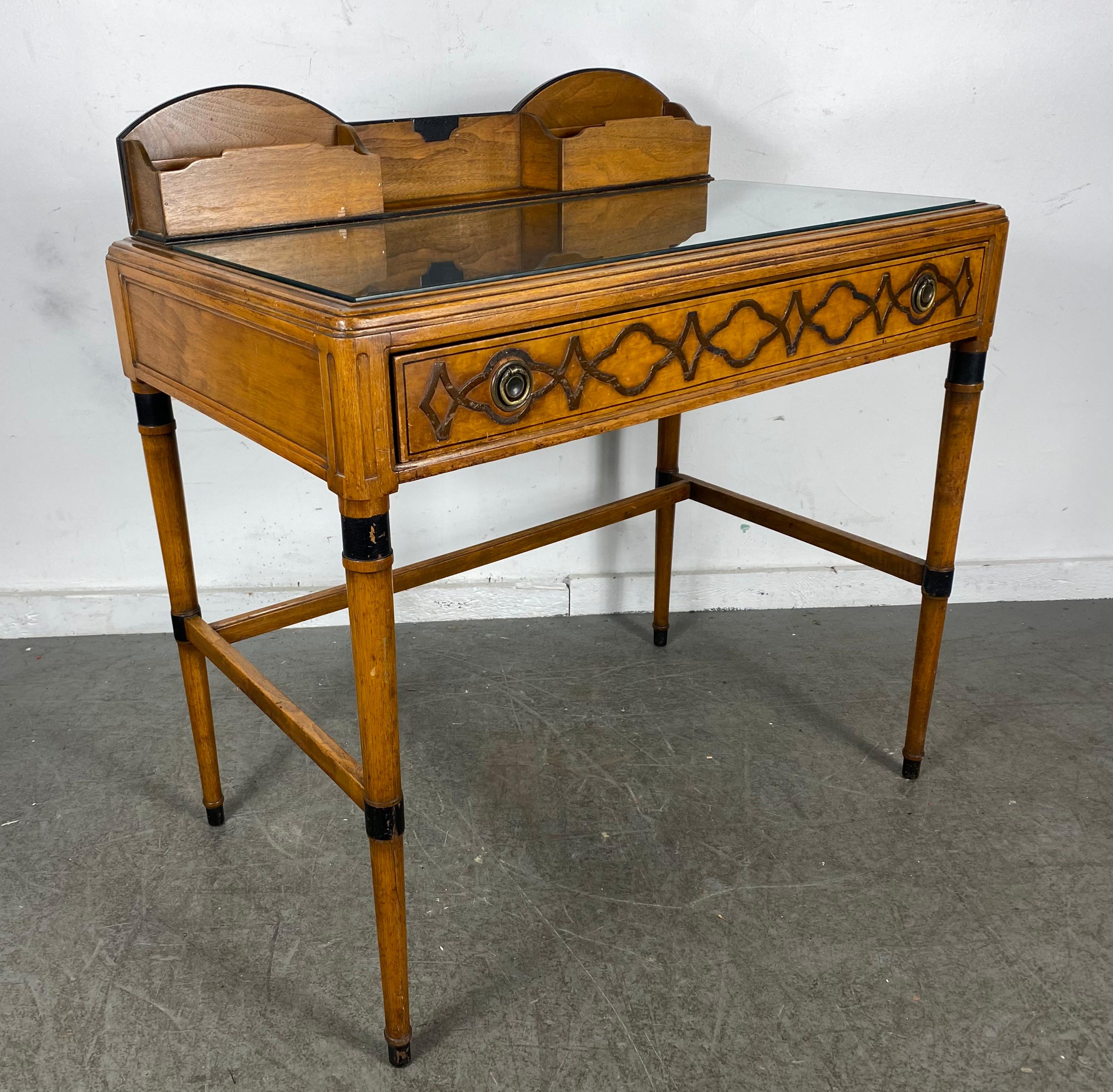 Charming Writing Desk by Rorimer -Brooks for Berkey & Gay / Hotel Statler In Good Condition In Buffalo, NY