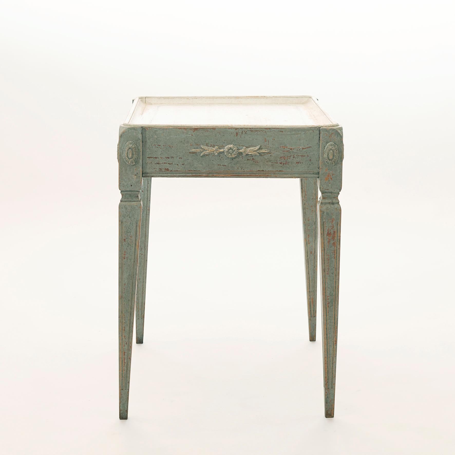 Painted Charming 19th Century Swedish Gustavian Style Tray-Table