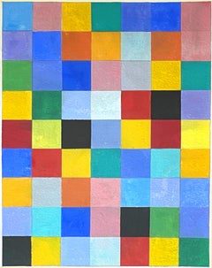 Charmion von Wiegand - Quadrato magico intersecante gouache su tavola, firmato Incorniciato
