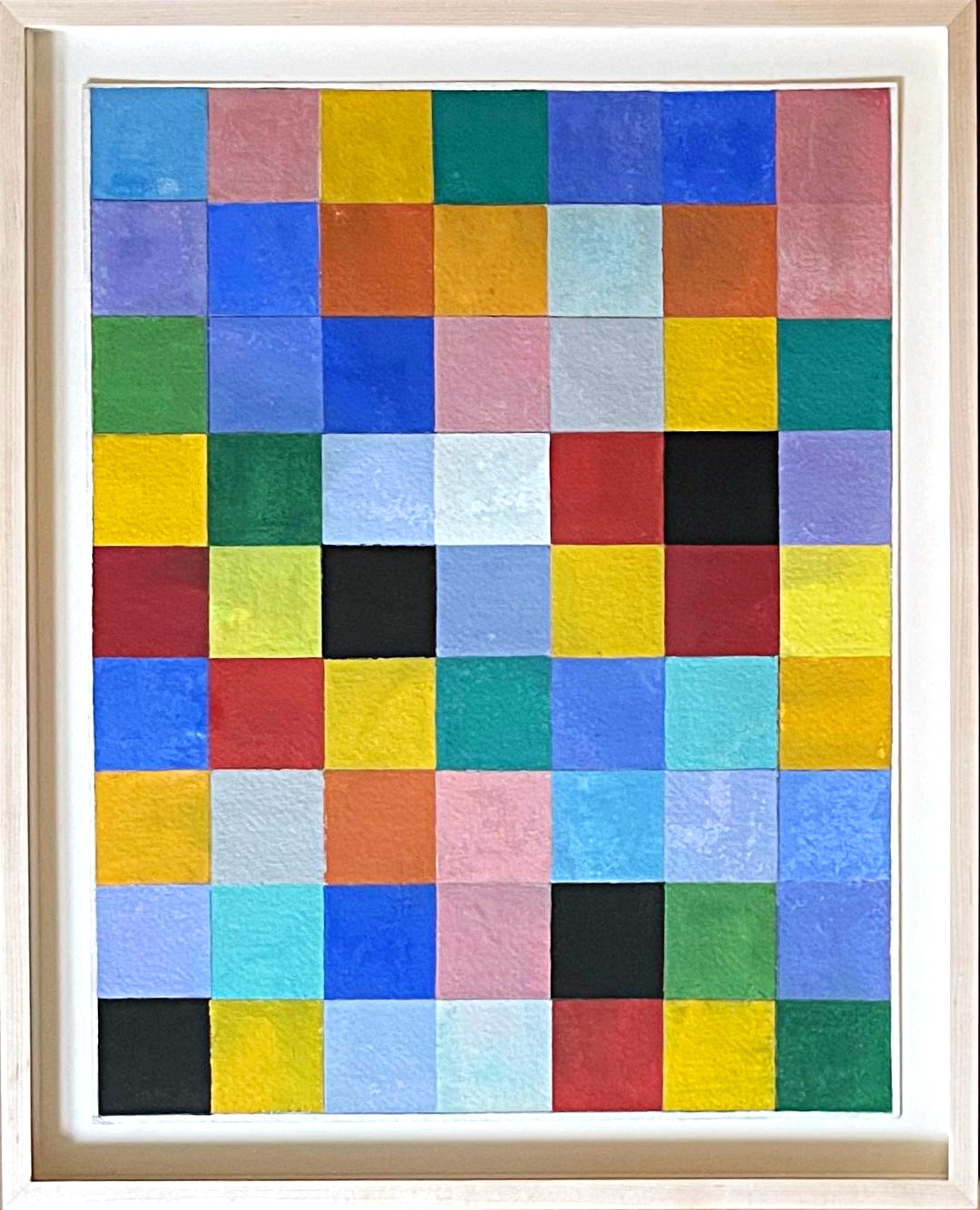 Charmion Von Wiegand - Intersecting Magic Square gouache on board, signed Framed