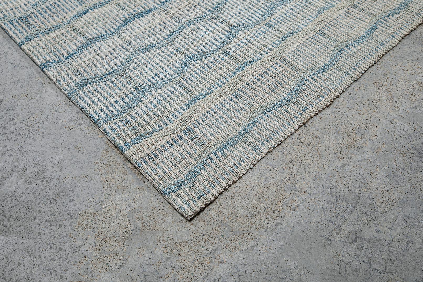 Charmo Flachgewebter Teppich mit Allover-Muster im Zustand „Neu“ im Angebot in New York, NY