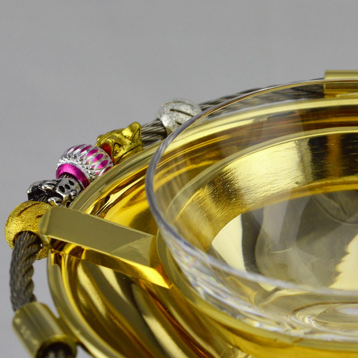 Modern Charms Gold Caviar Bowl
