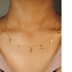 Charms Written In Rune - 18kt Gold & Diamond