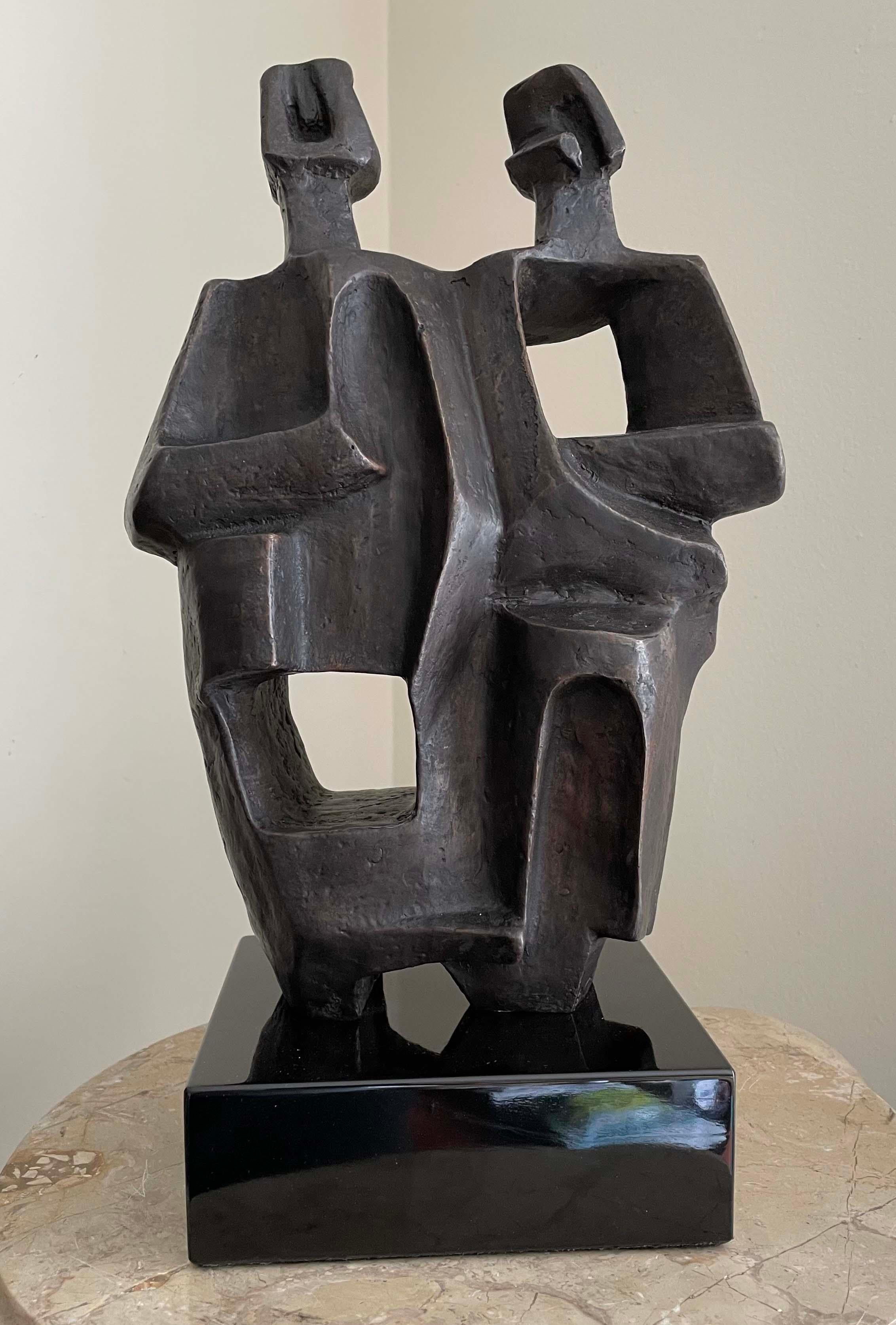 Charna Rickey Figurative Sculpture - Cubist Couple
