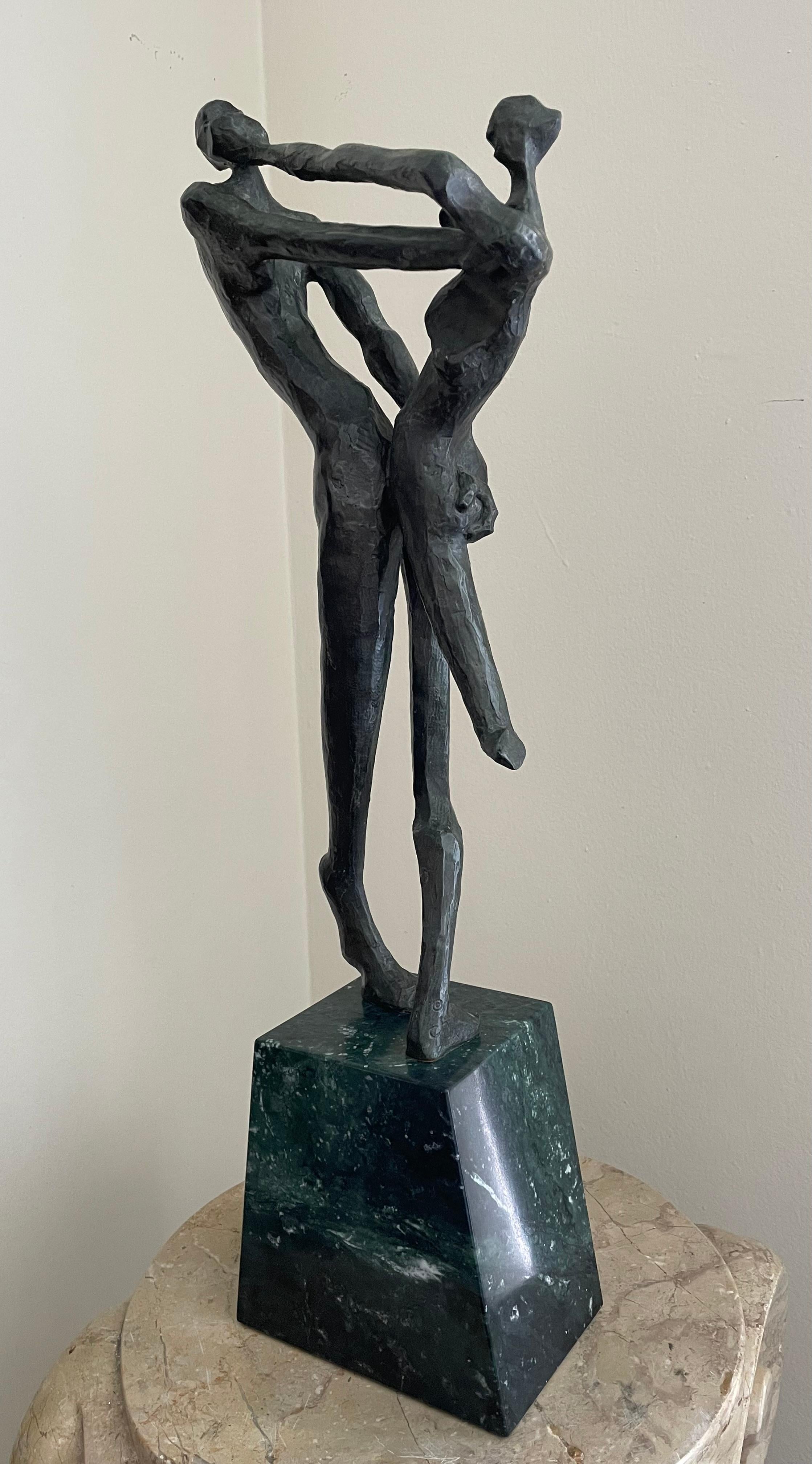 Dance - Cubist Sculpture by Charna Rickey