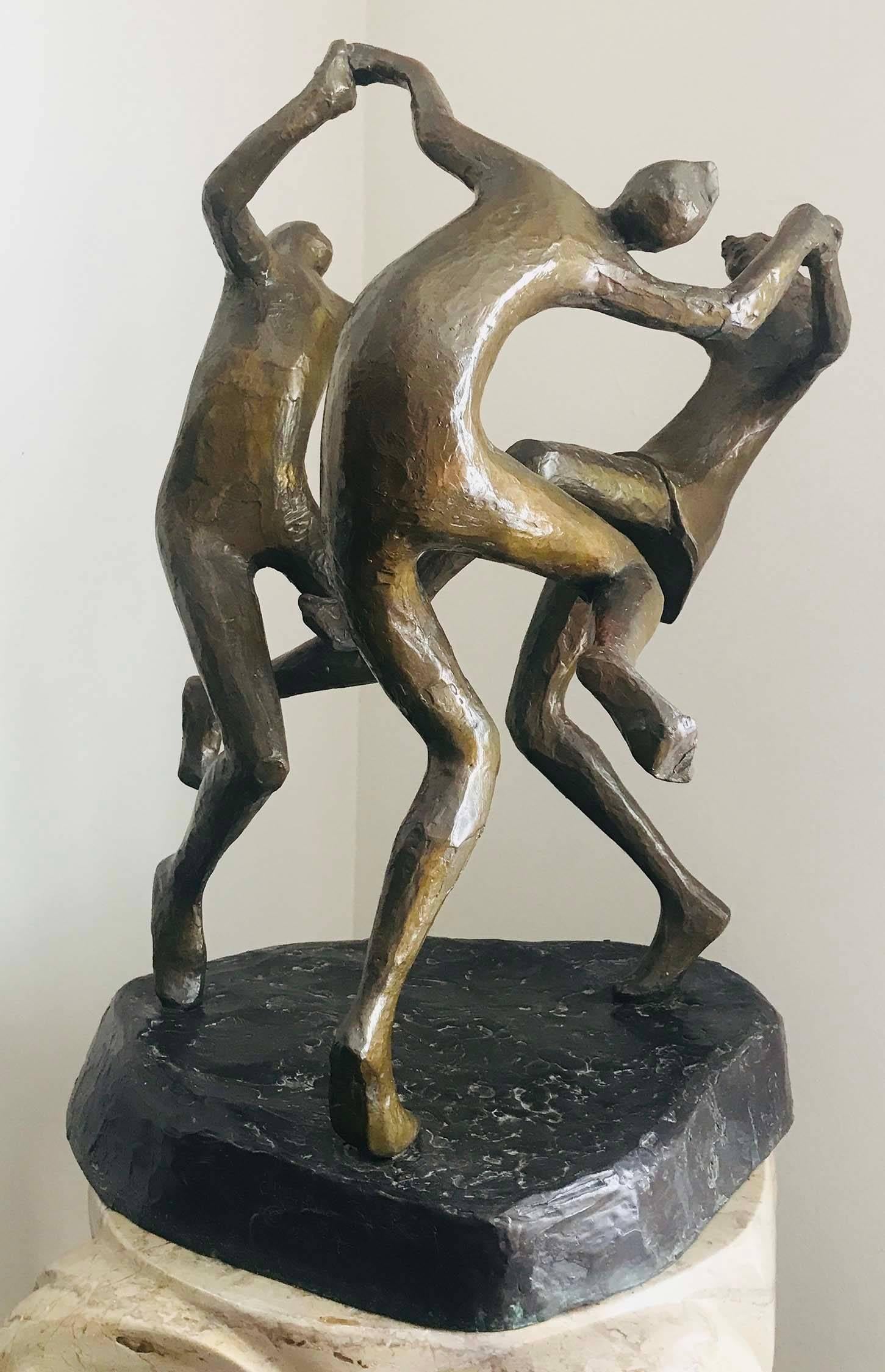 Dancers of Joy - Sculpture by Charna Rickey