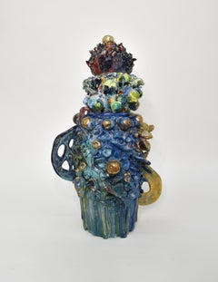 Untitled II. Glazed ceramic.  Abstract sculpture