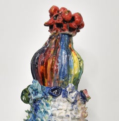 Untitled XVIII. Glazed ceramic abstract jar sculpture