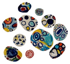 Untitled XXV. Set of 11 Glazed Ceramic Discs