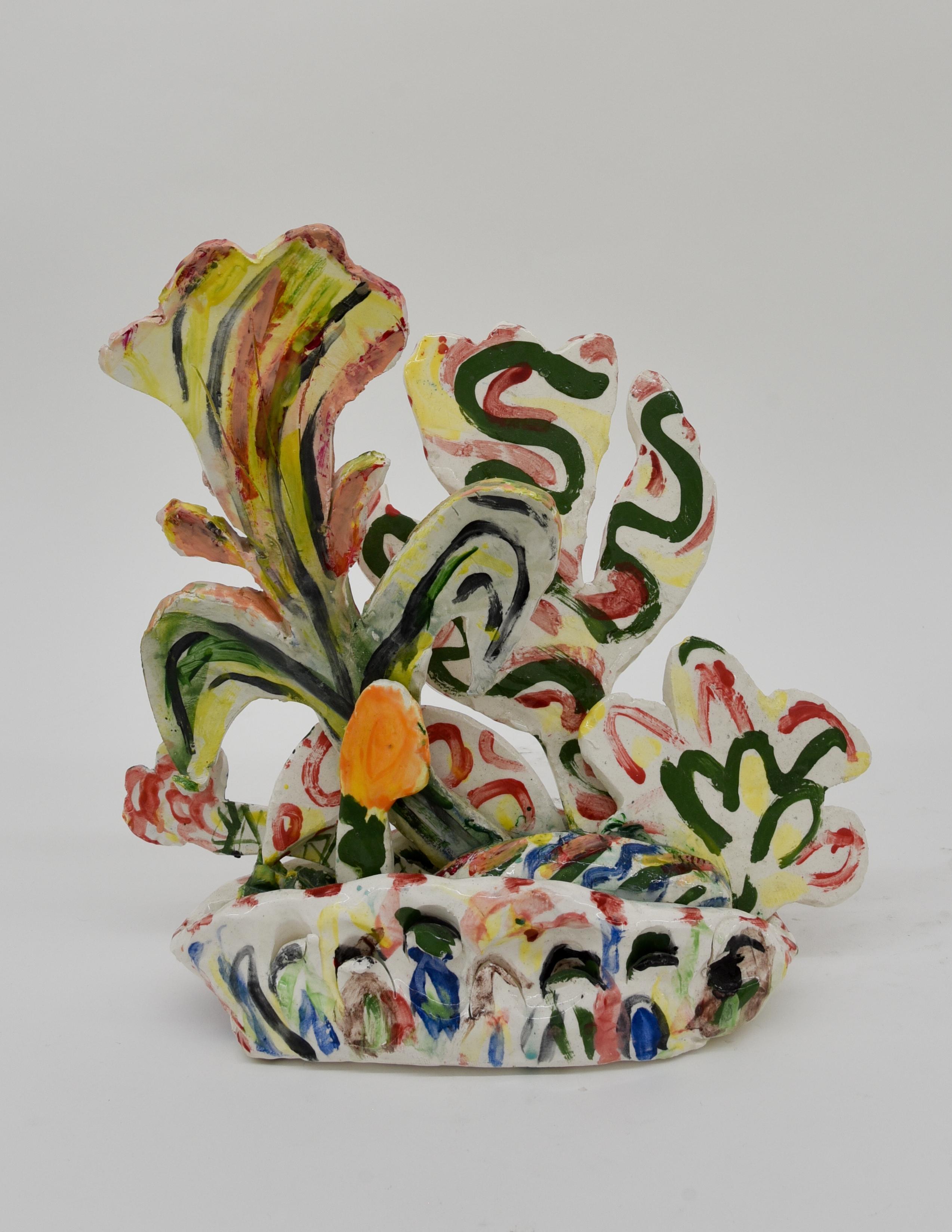 Charo Oquet Still-Life Sculpture - Untitled XXXXVIII.  abstract ceramic. Sculpture