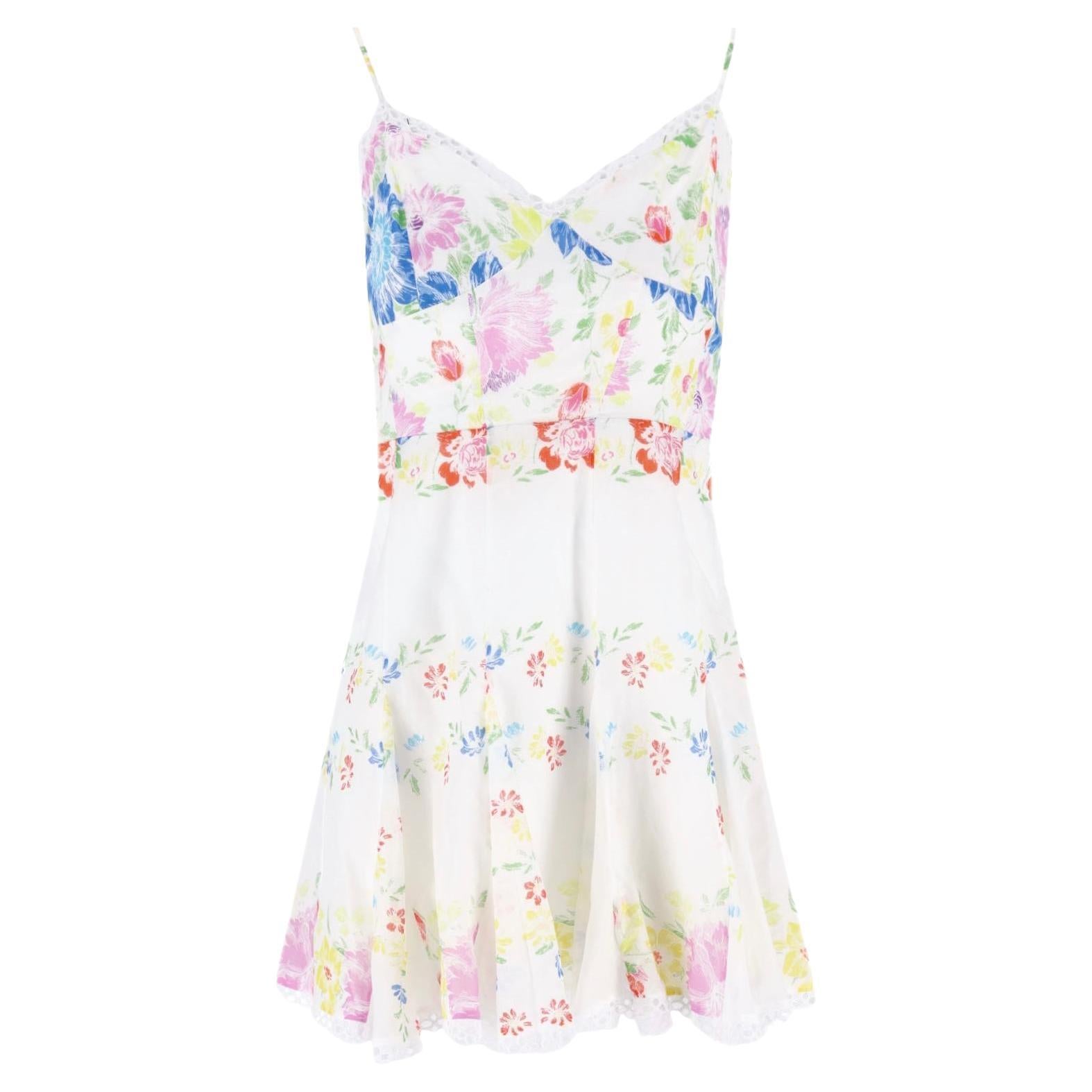 Charo Ruiz Floral Print Cotton Mini Dress