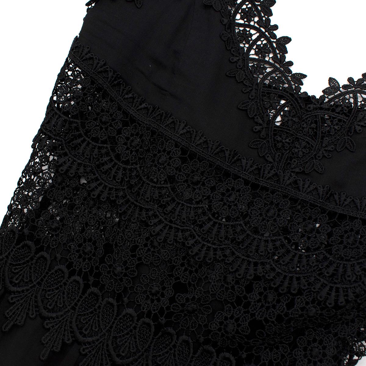 Charo Ruiz Sophia lace-trim maxi dress - Us size 4 In Excellent Condition In London, GB
