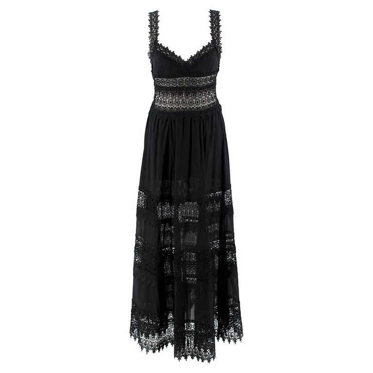Charo Ruiz Sophia lace-trim maxi dress - Us size 4 at 1stDibs | charo ...