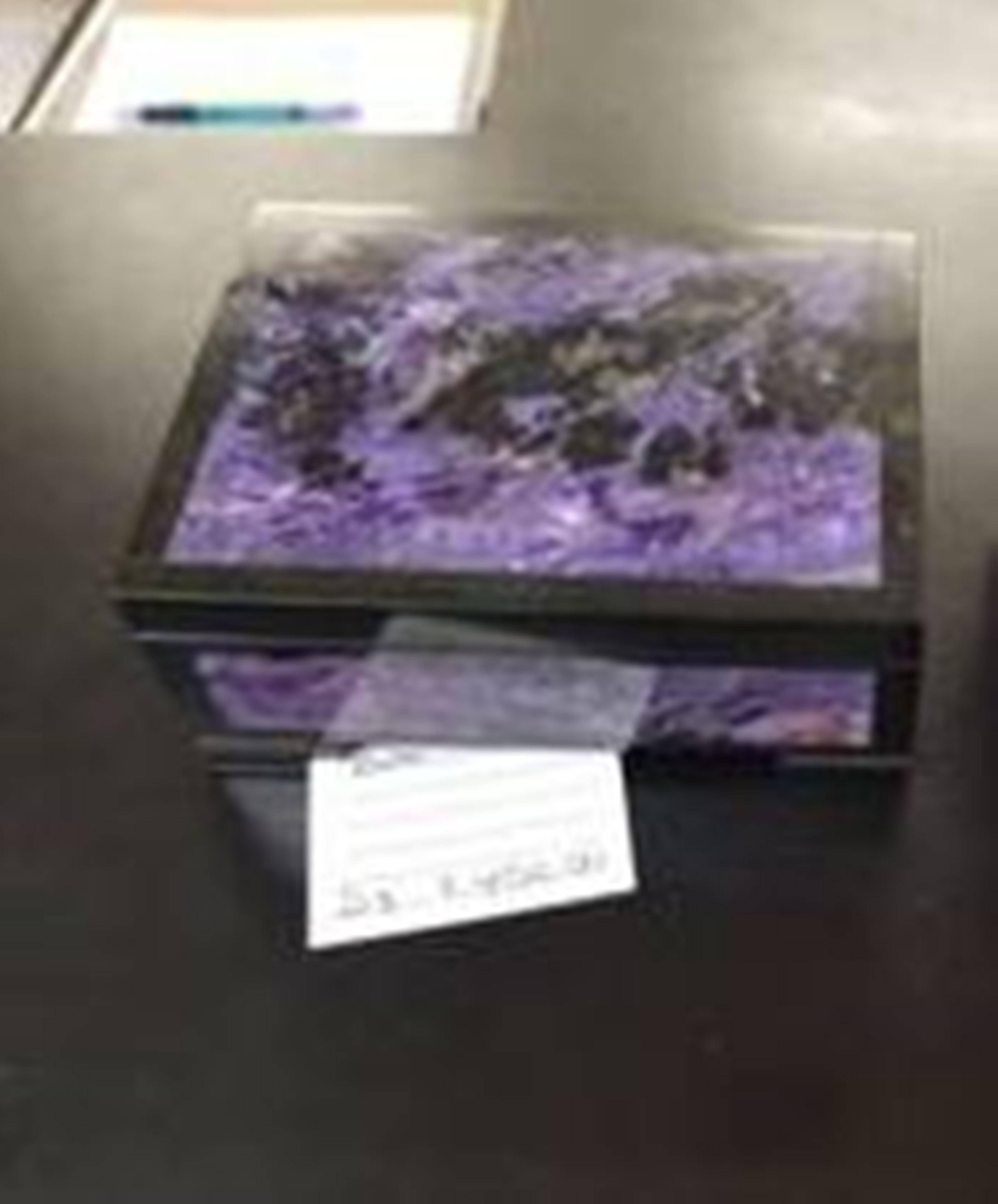 Charoite Stone Box